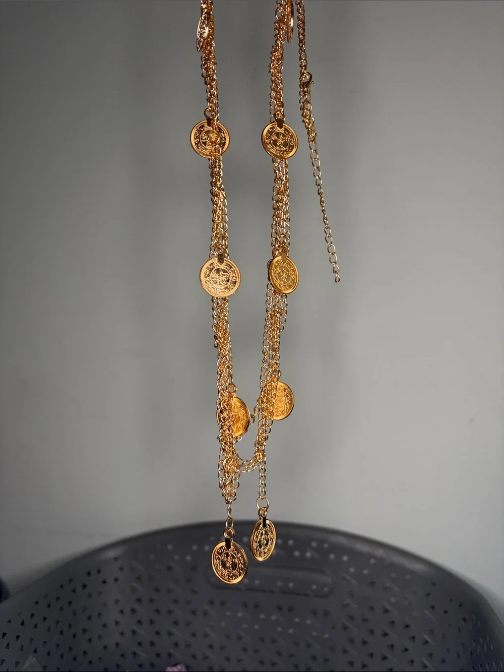 Gold Coin  Layered Belt